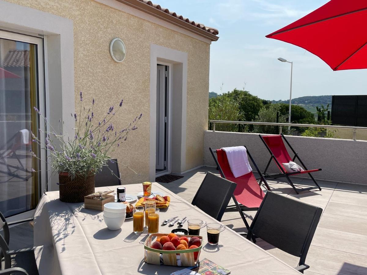 Val Des Bruyeres - Gite 15Mn Pezenas Avec Terrasse Et Cour Close - Parking Privatif Securise - Wifi Ftth Gratuit Neffies Exterior foto