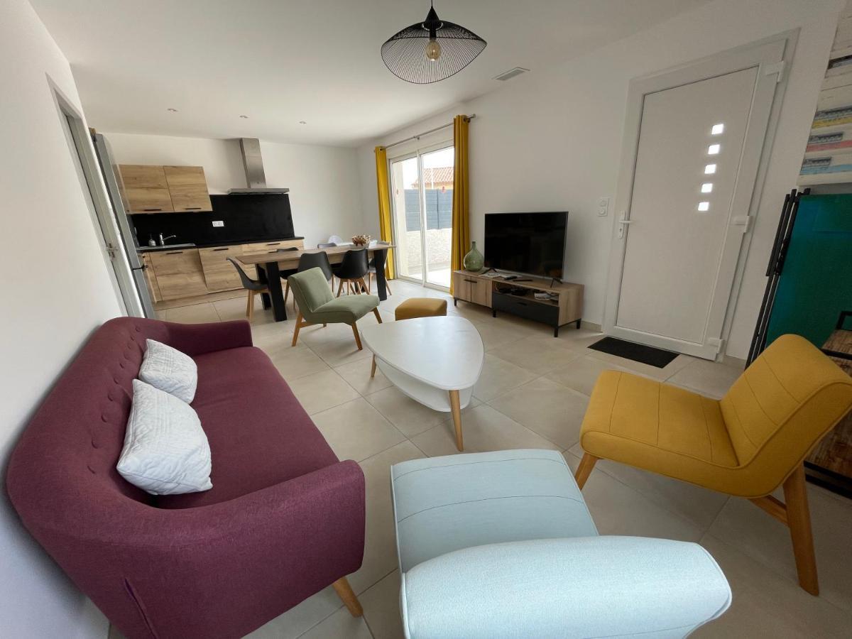 Val Des Bruyeres - Gite 15Mn Pezenas Avec Terrasse Et Cour Close - Parking Privatif Securise - Wifi Ftth Gratuit Neffies Exterior foto